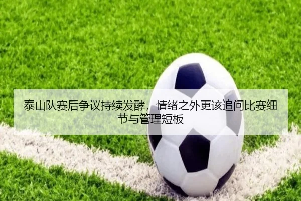泰山队赛后争议持续发酵，情绪之外更该追问比赛细节与管理短板 | mktiyu